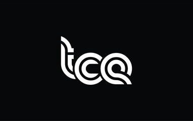 TCE Creative Unique Modern Letter Logo Design. Stylized logo featuring a unique letter design, presenting abstract minimalist aesthetics and modern appeal.