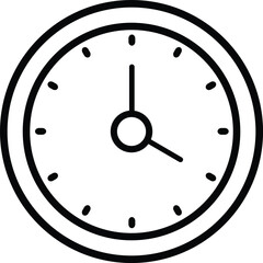 wall clock vector illustration