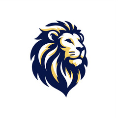 lion head face silhouette logo design png vector svg	
