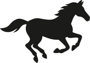 Obraz premium horse silhouette isolated on white