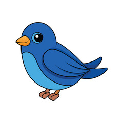  Vivid Indigo Bunting Bird Design