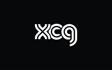 XCG Creative Unique Modern Letter Logo Design. Stylized logo featuring a unique letter design, presenting abstract minimalist aesthetics and modern appeal.