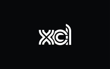 Obraz premium XCL Creative Unique Modern Letter Logo Design. Stylized logo featuring a unique letter design, presenting abstract minimalist aesthetics and modern appeal.