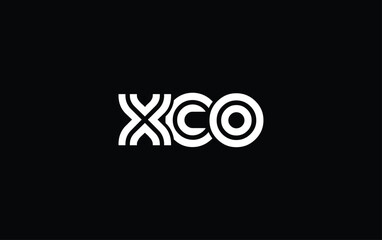 XCO Creative Unique Modern Letter Logo Design. Stylized logo featuring a unique letter design, presenting abstract minimalist aesthetics and modern appeal.