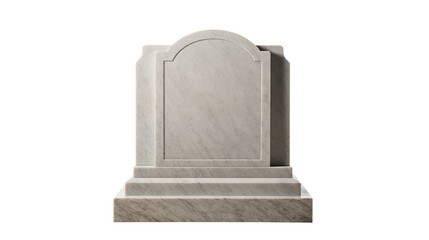 Stock photo of blank tombstone monument gravestone for memorial day or funeral service concept 92 isolated on transparent background	