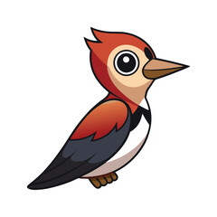  Realistic Nuttall's Woodpecker Bird Illustration