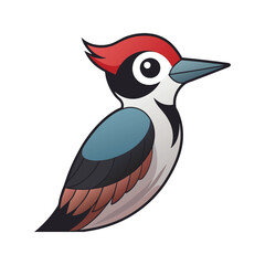  Nuttall's Woodpecker Bird Colorful Artwork