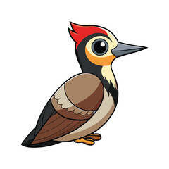  Nuttall's Woodpecker Bird Realistic Art