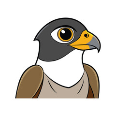  Peregrine Falcon Bird Colorful Artwork
