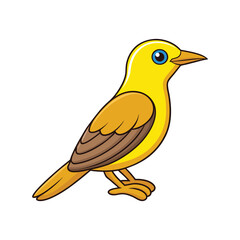  Vivid Yellow-billed Cuckoo Bird Design