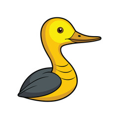  Vivid Yellow-billed Loon Bird Design