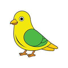  Vivid Yellow-footed Green Pigeon Bird Design