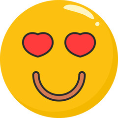 Smile with Love Eyes Icon