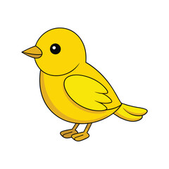  Vivid Yellow Warbler Bird Design