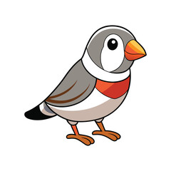  Vivid Zebra Finch Bird Design