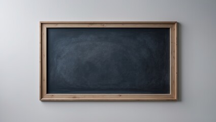 Brown wood frame or blackboard set against a background. Object with clipping path.