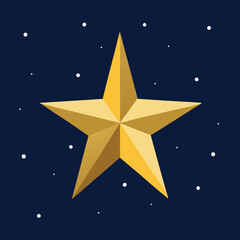 golden stars on black background