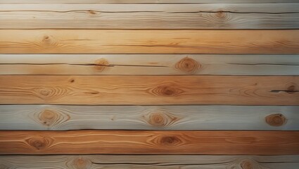 Naklejka premium Round Rustic Log Wall Background with Horizontal Timber. Planed Wood. Natural texture of a wall facade for a cabin or house.