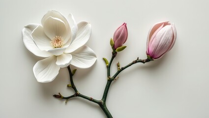 Branch of flowers in full bloom