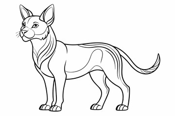 coloring page line art silhouette black vector