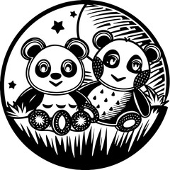 Obraz premium owl with flowers