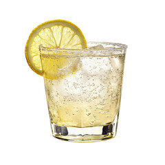 margarita drink in a tumbler, fizzy, garnished with fresh lime

