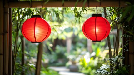 A vibrant Chinese fan with red and gold motifs resting on a shimmering silk tablecloth