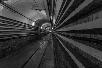 Tunnel in a bunker of the maginot line.
