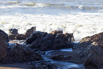 Obraz premium waves on the beach
