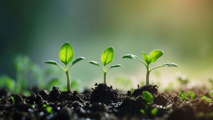 Planting trees Tree growth Seeding process where seed becomes a tree.