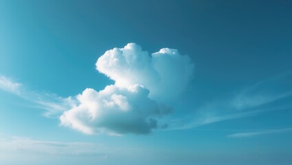 International Day for the Preservation of the Ozone Layer theme Beautiful white clouds against a bright blue sky on a sunny day texture background.