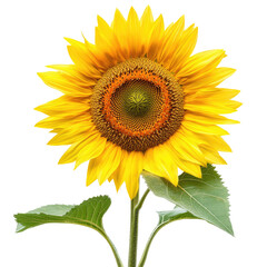 Obraz premium Sunflower Bloom Image on transparent background