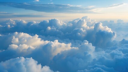 Sky colored blue with clouds.