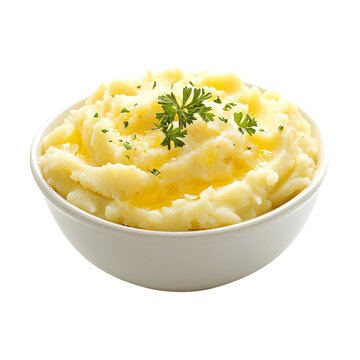 close-up of mashed potatoes with cheese, viewed from below

