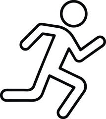 vector illustration of a man running