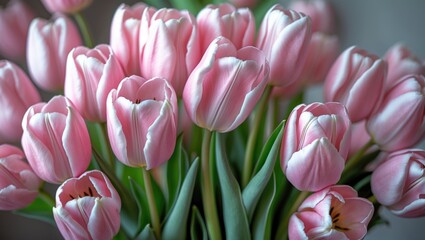 Fototapeta premium Bunch of pink tulips