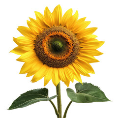 Obraz premium Sunflower Bloom Image on transparent background