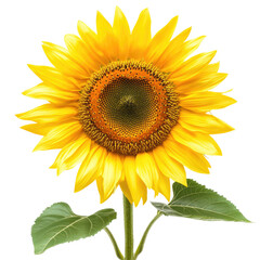 Obraz premium Sunflower Bloom Image on transparent background