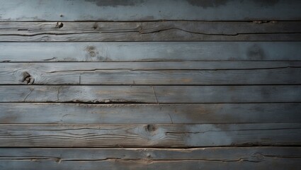 Obraz premium Grunge dark wooden backdrop featuring aged rough timber. Grey-brown hue. Rustic design. Close-up photograph from a rural building.