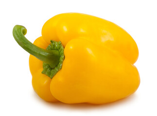 Single yellow pepper