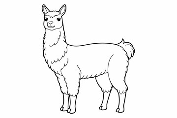 coloring page line art the alligator black vector