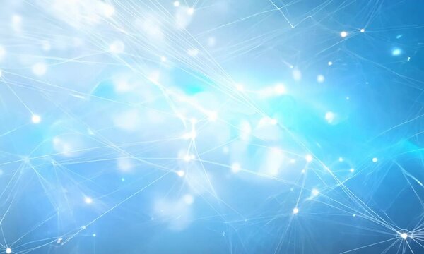 Cyberpunk Binary Glowing in Blue Light as a Futuristic Artificial Intelligence Background