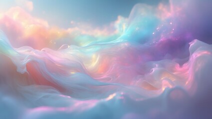 Fototapeta premium Holographic rainbow foil iridescent texture abstract backdrop