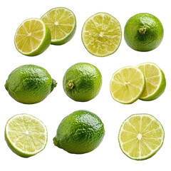 Fresh Lime Isolate on transparent background