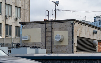 Rooftop Urban Infrastructure: A Building's Mechanical Components and Security System