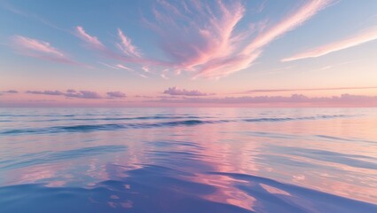 Fototapeta premium Nature stunning Light Sunset or sunrise above the sea, Colorful dramatic and majestic view Sky with Incredible clouds and waves in the sunset sky.