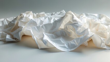 Crumpled paper fabric texture