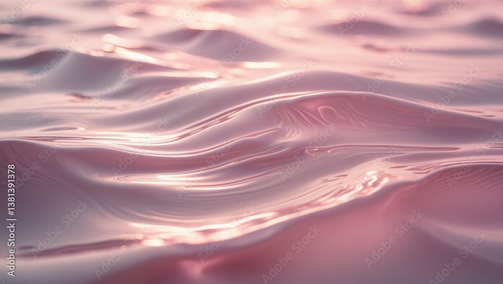 Aufkleber de-focused close-up of serene water surface texture featuring splashes and bubbles. trendy abstract 