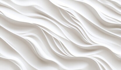 Obraz premium Abstract white wavy folds