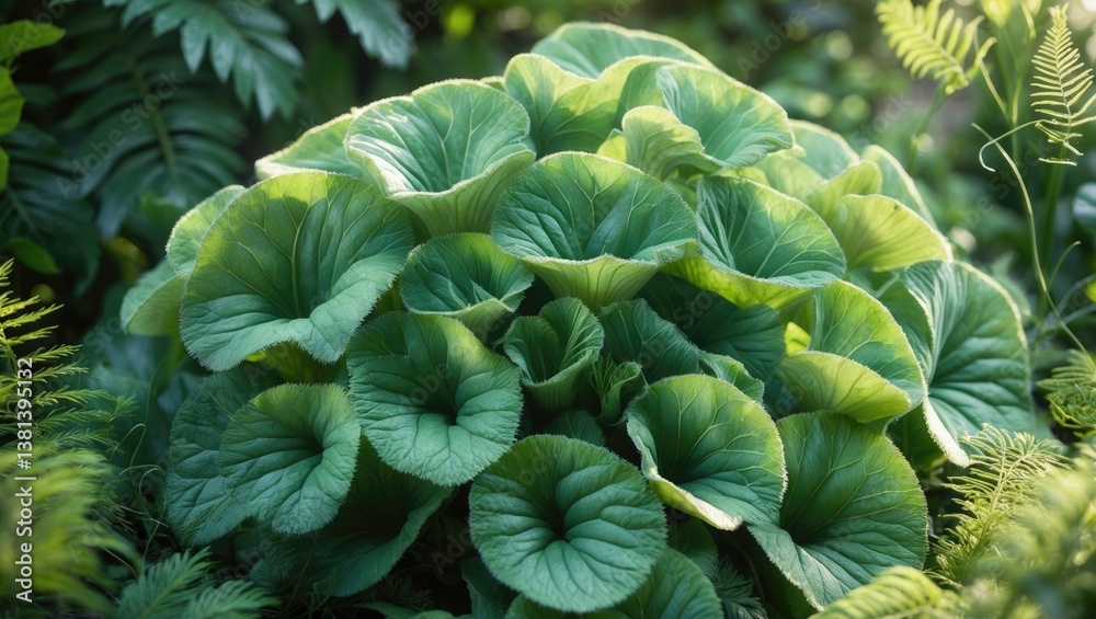 Poster common sage is a fragrant herb and spice.